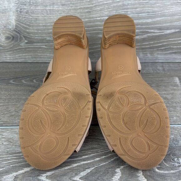 Dansko Tessie Ballet Leather Women’s Sz 8.5-9/EU 39 Slingback Buckle Sandals - Picture 7 of 10